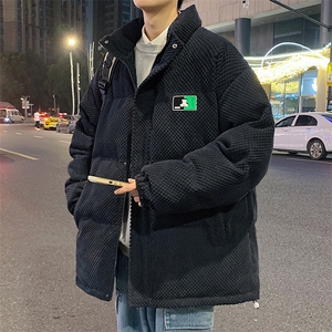 美拉德风纹理感雪尼尔棉衣男欧棉绒宽松保暖棉衣M95-特P100控178图片