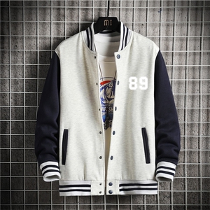 秋季新款棒球服夹克日系大码宽松潮流卫衣外套XZ102A-4-Q8974-P55图片