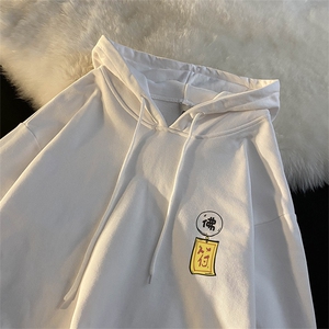 WY2016-P35 加绒款-P40 纯棉连帽卫衣男大码运动帽衫宽松薄外套男图片
