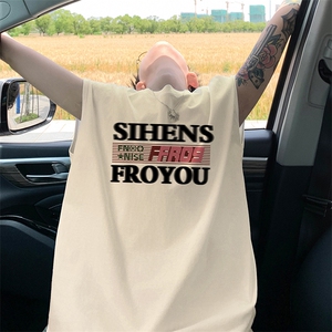 量大优 得物抖音高品质重磅230克美式印花无袖t恤背心WB319 特P18图片