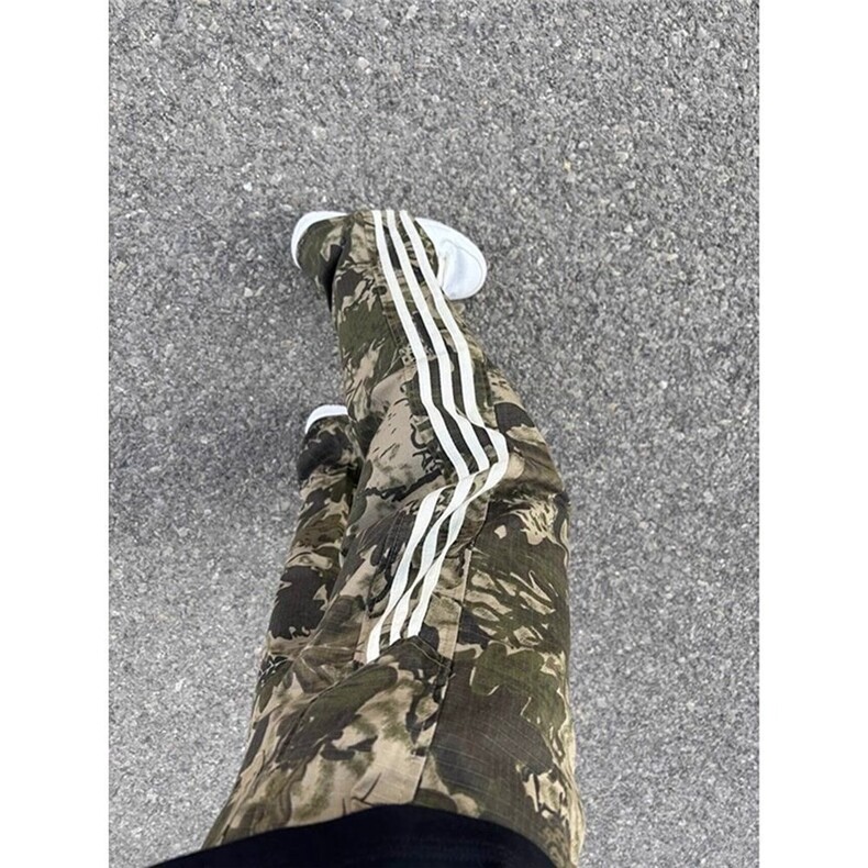 三条杠迷彩工装裤男女秋季美式冲锋裤潮牌痞帅休闲裤MK835P35,男装工装外套,星座1013-5