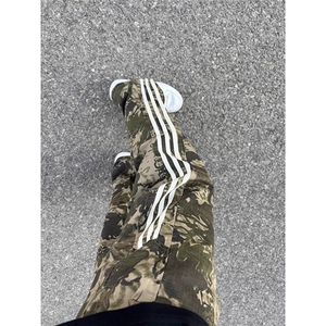 三条杠迷彩工装裤男女秋季美式冲锋裤潮牌痞帅休闲裤MK835 P35图片