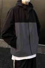 C5377-TP65控价88春季新款防风可二开冲锋衣男拼色防水连帽外套，男装夹克，电商A102-1