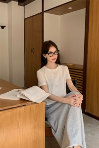 天丝羊毛圆领短袖面膜T恤图片