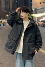 新款现货户外连帽夹克男三防冲锋衣外套JK811-P85，男装夹克，星座1204-3
