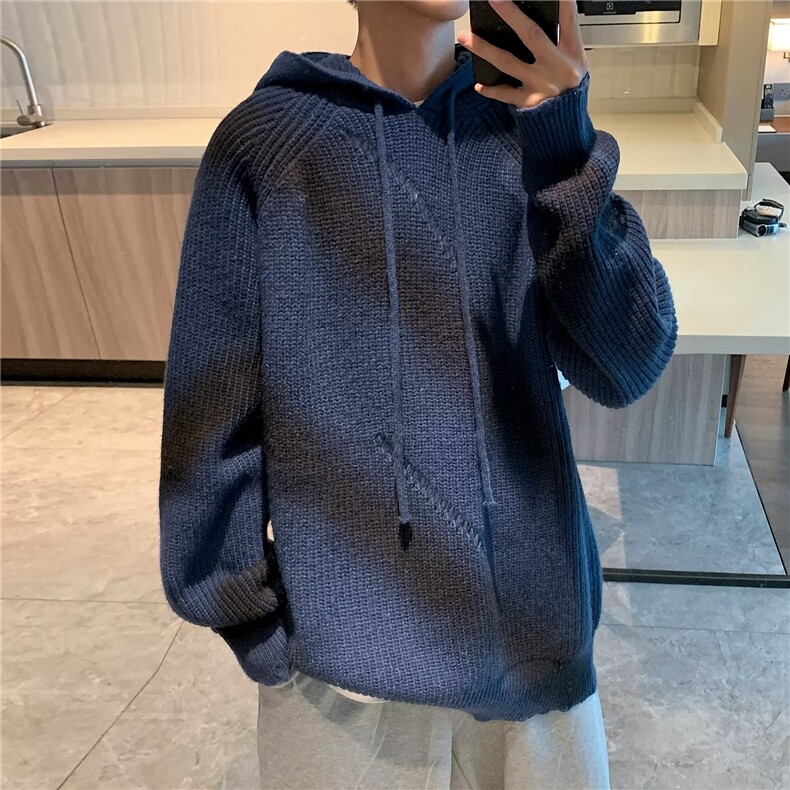 毛衣男冬季韩系慵懒风复古加厚外套秋冬高级感潮牌针织衫,男装针织衫/毛衣,星座716-2