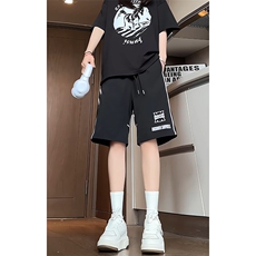 特批P28无差价夏季冰丝薄款凉感拼接短裤男中性篮球五分裤DK1863，男装牛仔裤，电商A001-1