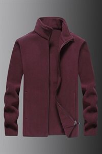 M-8XL 男日系立领双面摇粒绒开衫卫衣休闲外套 5032-1_9808P50图片