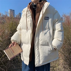 假两件棉衣男冬季新款潮牌ins港风棉服宽松加厚保暖外套M670-P85，男装棉衣，星座1008-1