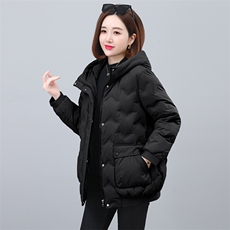 2023冬季新款时尚女装连帽羽绒服保暖轻薄显瘦外套，女装羽绒服，依恋蒂丝