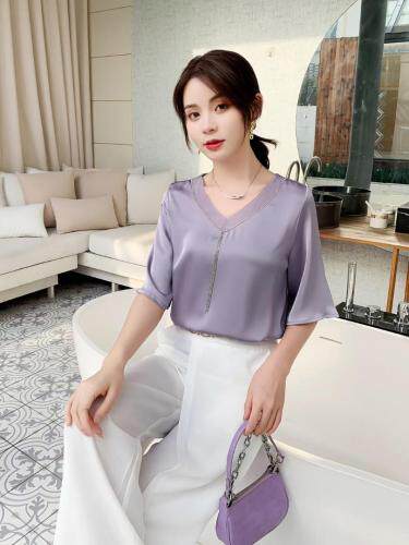 醋酸气质款小衫，女装，妙黎秀