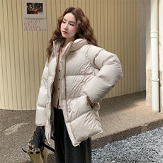【新品】云感连帽抽绳收腰羽绒服(90绒)2C016-9043-P355-K498，女装羽绒服，2C016