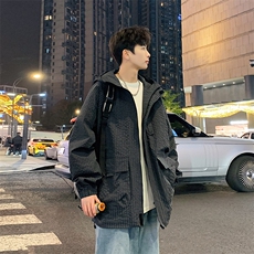 新款现货户外连帽夹克男三防冲锋衣外套JK811-P85，男装夹克，星座1204-3