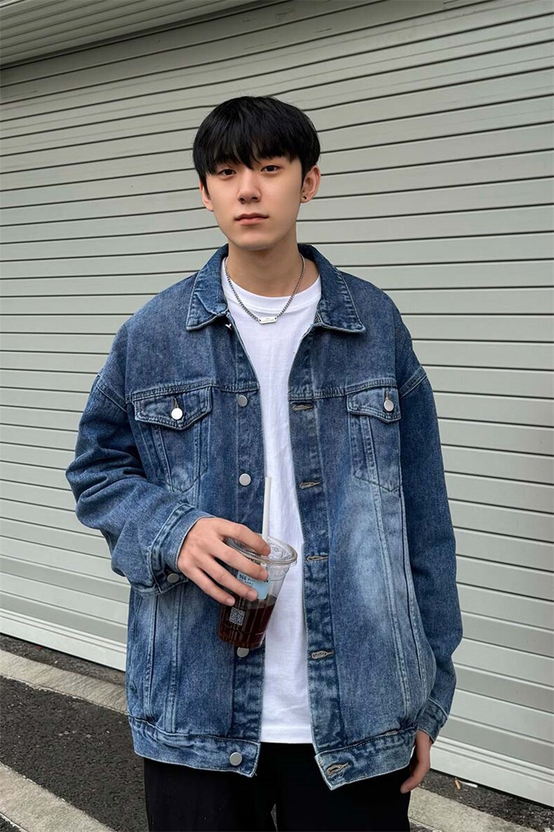 2025春款港风男士复古水洗宽松休闲牛仔夹克外套JK03-P78-控108,男装夹克,星座1004-3