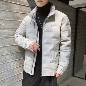冬季工装羽绒服男2021新款加厚短款休闲外套DS570T图片