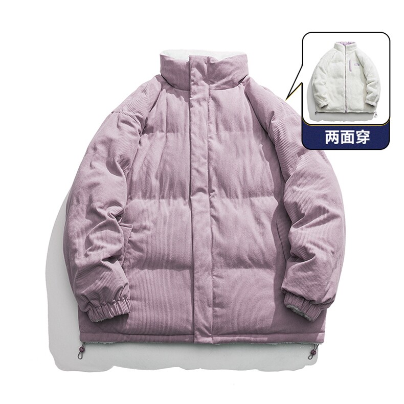 秋冬新款纯色灯芯绒棉衣宽松日系百搭棉衣外套MY9315-1P-95,男装棉衣,电商A128
