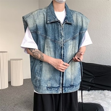 美式复古牛仔马甲男夏季设计感小众高街G602P63，男装背心/马甲，星座1116-2