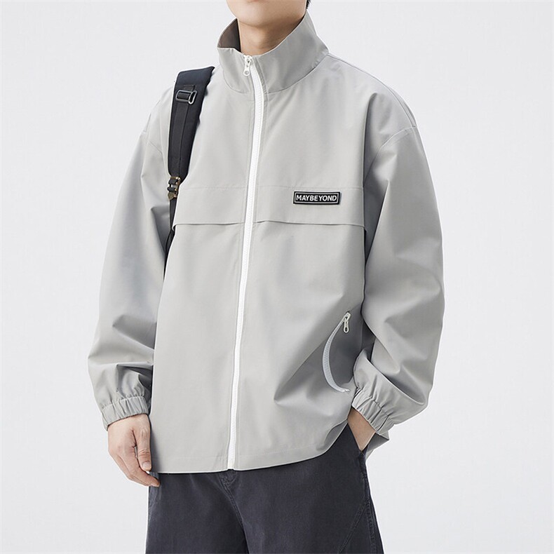 秋季宽松夹克男立领上衣外套DSA157B-JK7862-P58,男装夹克,电商A157B