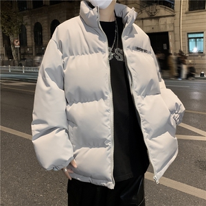 M2400-P86新款字母虚幻棉衣外套男女冬季潮宽松加厚保暖面包服图片