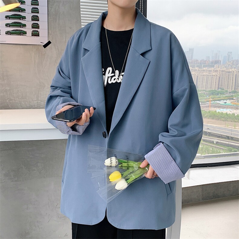 2023春季新款西装外套男炸街潮流港风X483P50,男装西服,星座1116-2