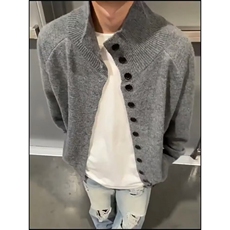 慵懒流行气质简约日系文艺新款百搭原宿ins开衫毛衣M7602，男装针织衫/毛衣，星座1116A（原606A-3）