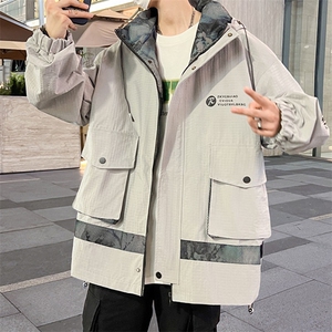 冲锋衣外套男秋季青少年潮牌痞帅炸街夹克登山服 A436-23302-P70图片