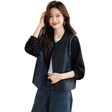棒球服外套女款春秋2025年新款爆短款款夹克休闲时尚百搭秋季开衫，女装短外套，素月