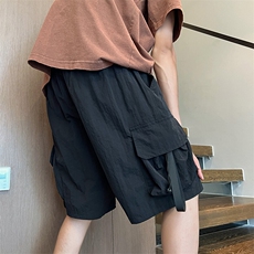 2025夏季工装短裤男休闲短裤宽松垂感日系中裤K1006P38，男装休闲裤，电商C323