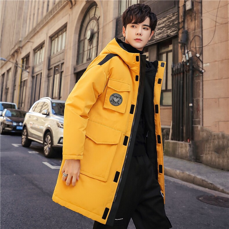 2020电商B247冬季新款情侣款白鸭绒羽绒服加厚带帽口袋MY020，男装羽绒服，电商B247