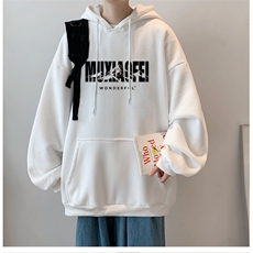 抖音供货、重磅360克现货加绒印花连帽卫衣HD019-1-LMWY44127-P40，男装卫衣，电商019-1
