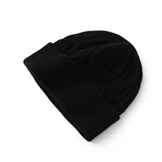 时尚复古儿童羊毛帽高弹贴合保暖御寒经典绞花针织设计，帽子，唯若美羊绒