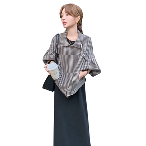 现货 24年冬季呢料加厚机车外套 P145K198-7703图片