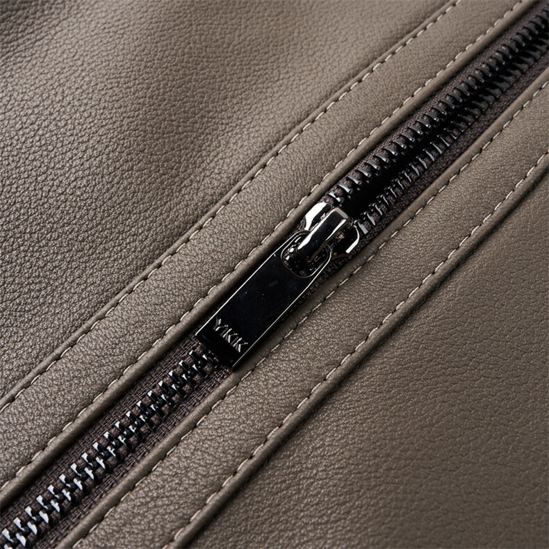 DLSN29503男士真皮皮衣皮夹克翻领拉链头层绵羊皮外套皮衣男装,男装皮衣,电商B360A（原721A）