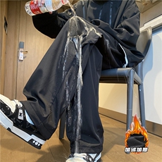 抖音品质潮流褶皱宽松冲锋裤K23544-p50控68加绒K23544JR-P60控78，男装休闲裤，电商B315