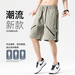 夏季新款工装短裤男潮牌ins休闲裤宽松大码中裤五分裤D0602-P46图片