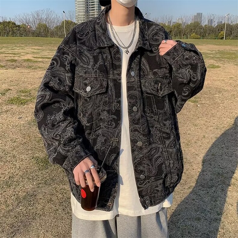 青春流行男春季夹克文艺潮外套D00043P65图片