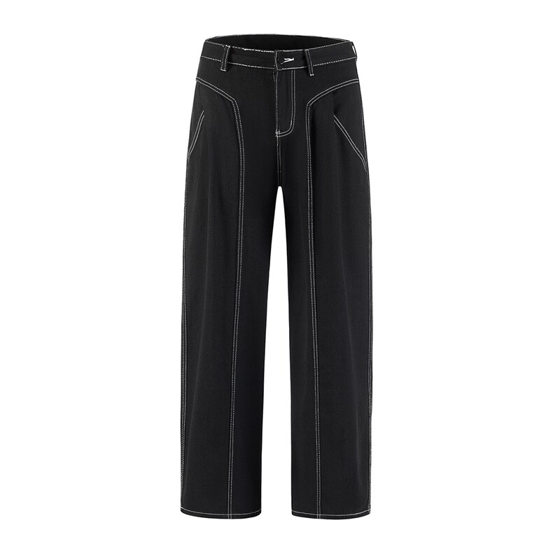 立体白底龙叨叨潮流复古工装口袋明线设计套装男78055P105控168，男装休闲套装，星座227-7