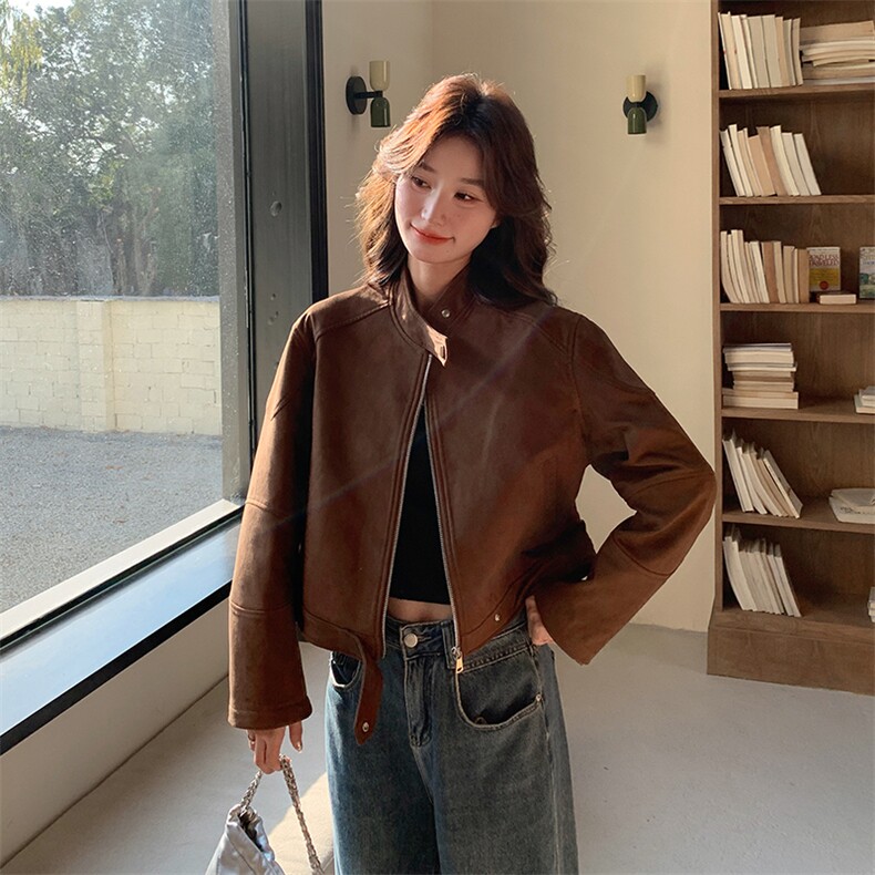 25秋季美拉德系工装夹克,女装短外套,浙宝B116