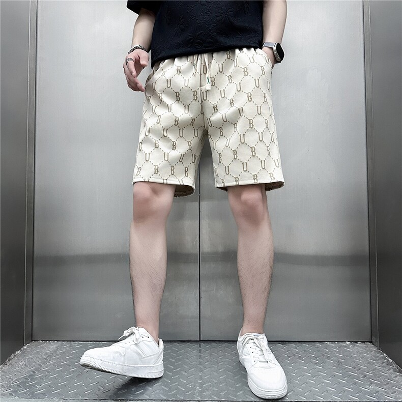 301C-DK31-48控68提花休闲短裤男潮牌痞帅高级感社会小伙店主风,男装牛仔裤,星座301C（原B323）