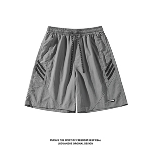2025 夏季新款 白底冲孔三条杠速干短裤M-5XL HK25471-特P25图片