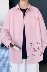春季长袖衬衫男宽松港风衬衣男外套男CSCS291-P35，男装衬衫，电商B371