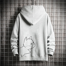 KS21149-P38连帽开衫卫衣男运动外套大码班服网格挂拍，男装卫衣，电商A040A