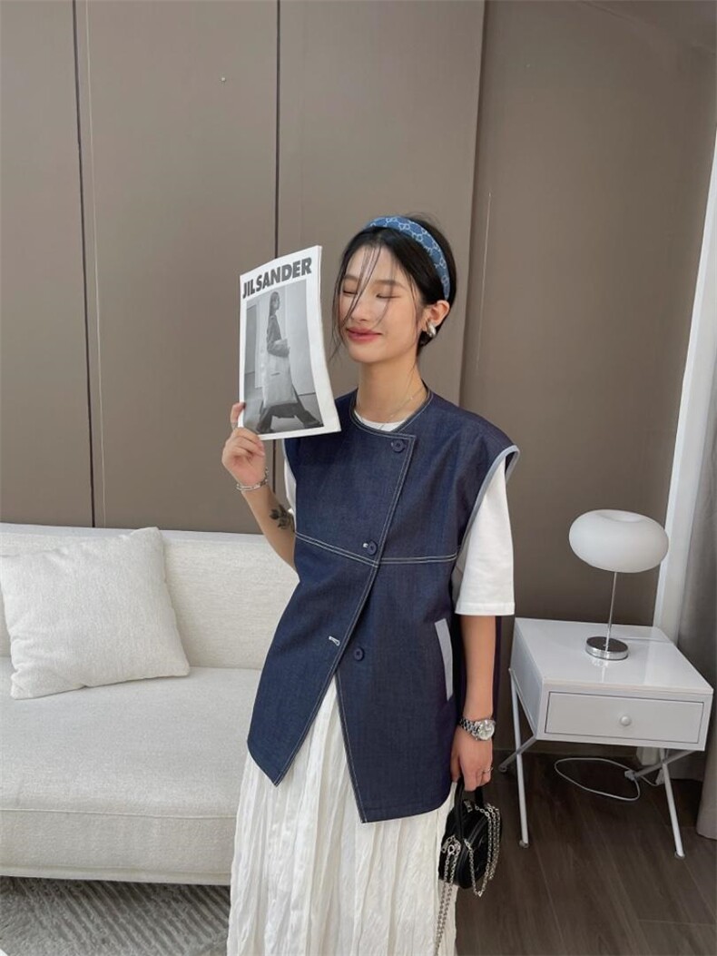 韩版马甲，女装马甲，mo cha dan