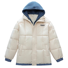 男女假两件棉衣棉服2025冬季新款潮情侣装C528-90，男装棉衣，星座911-2(原星座613-2）