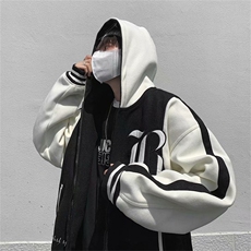春季美式街头嘻哈连帽开衫夹克刺绣外套百搭潮牌棒球服WT245-p65，男装夹克，星座1008-1