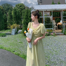 法式浪漫长裙高端精致仙女连衣裙2025新款夏季裙子高级感，女装连衣裙，2C229