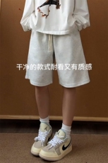 B221美式ins高街刺绣小花休闲短裤五分裤LK25549-特P25控58.8，男装休闲裤，电商B221