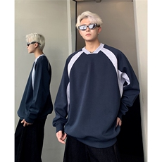 美式秋冬拼接V领卫衣男秋冬重磅加厚情侣装上衣外套，女装短外套，电商C307