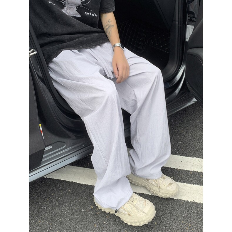 多巴胺速干山本裤2025夏装宽松冰丝休闲裤透气K2101-P30,男装休闲裤,电商042