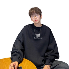 ！圆领卫衣男装港风长袖T恤男外套男WY188-P28，男装卫衣，电商B367